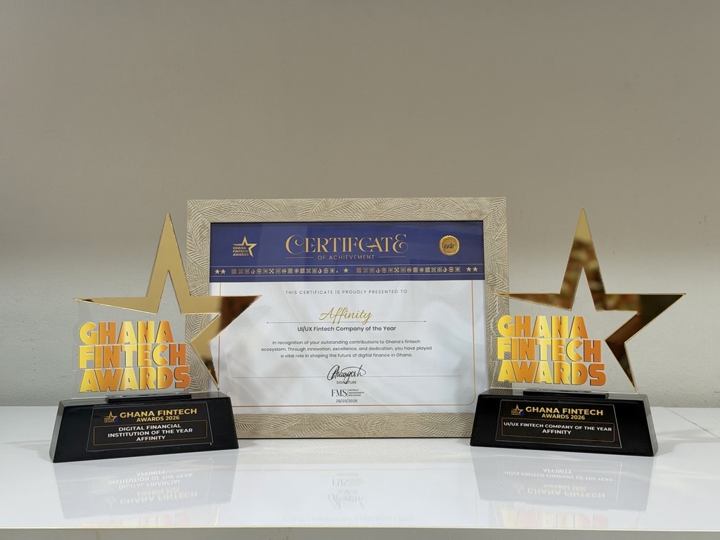 Affinity clocks two major wins at the 2026 Ghana Fintech Awards